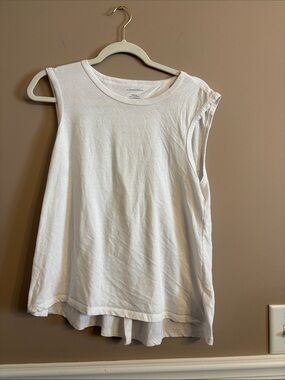 Anthropologie White Sleeveless Tank Top